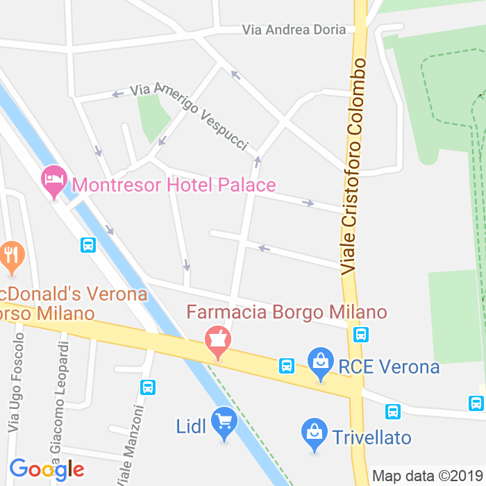 CAP di Via Vittorio Bottego a Verona