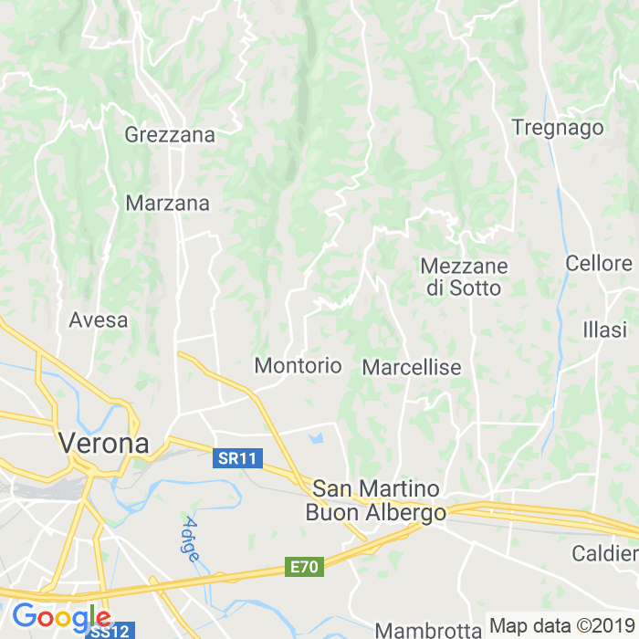 CAP di Via Anrsani Colonnello a Verona