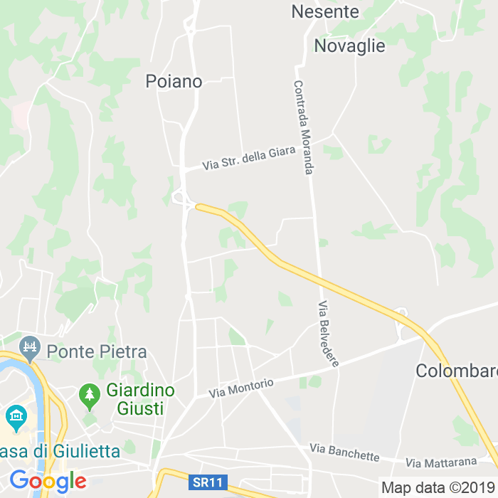 CAP di Via Colonnello Giovanni Fincato a Verona