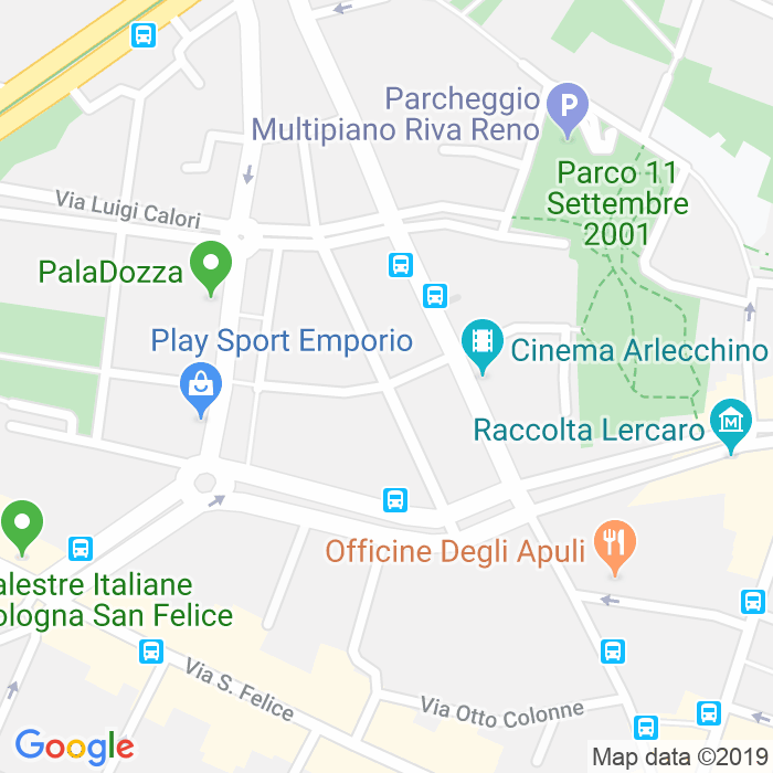 CAP di Via Giovanni Brugnoli a Bologna