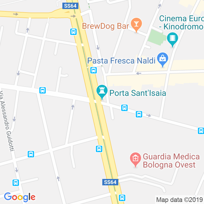 CAP di Piazza Di Porta Sant'Isaia a Bologna