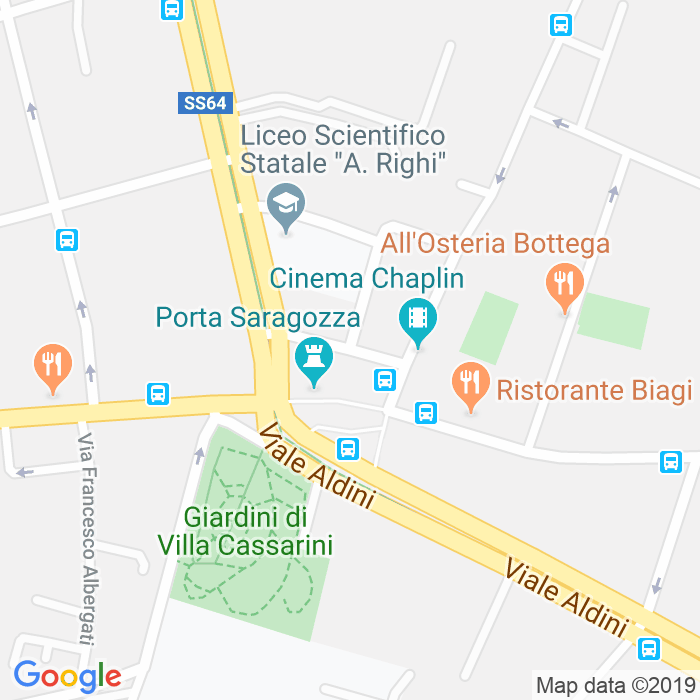 CAP di Piazza Di Porta Saragozza a Bologna