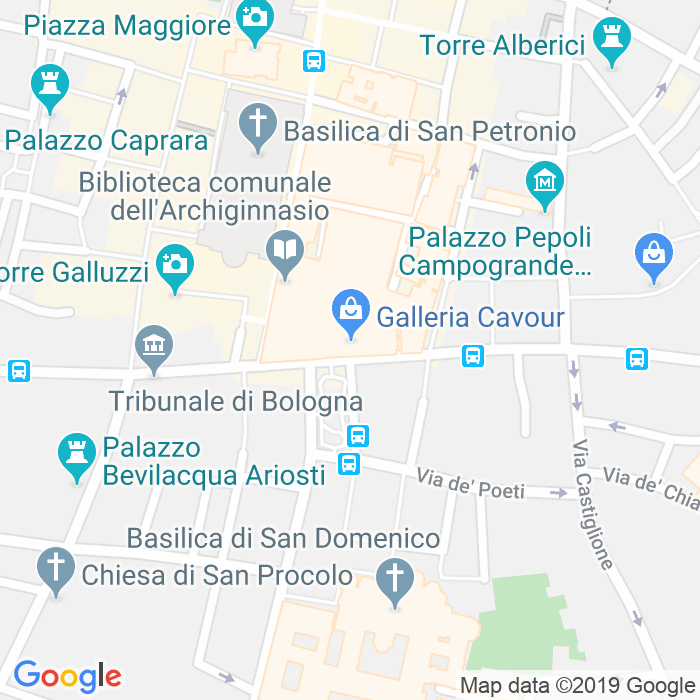 CAP di Galleria Cavour a Bologna