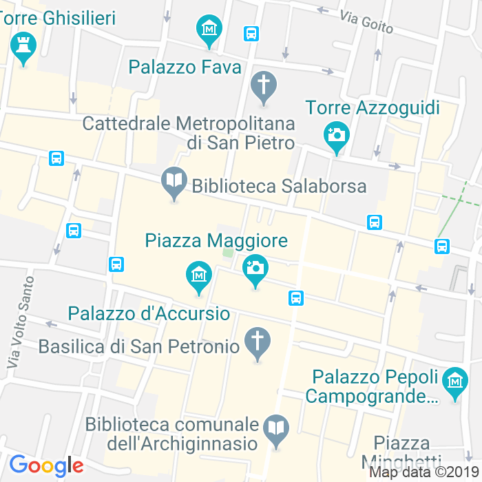 CAP di Piazza Del Nettuno a Bologna