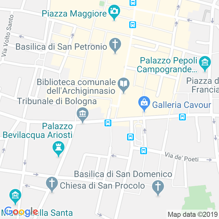 CAP di Piazza Galvani a Bologna