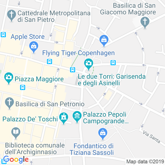 CAP di Piazza Della Mercanzia a Bologna