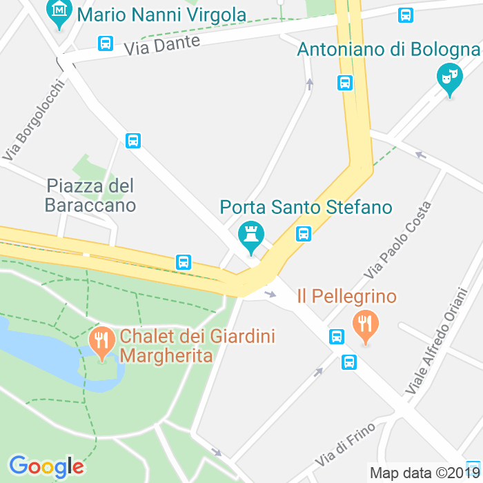 CAP di Piazza Di Porta Santo Stefano a Bologna
