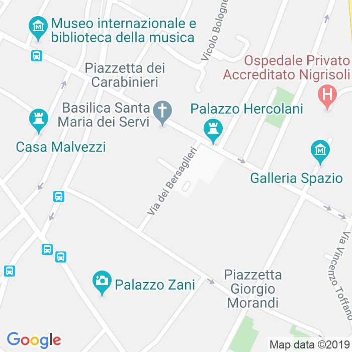 CAP di Via Dei Bersaglieri a Bologna