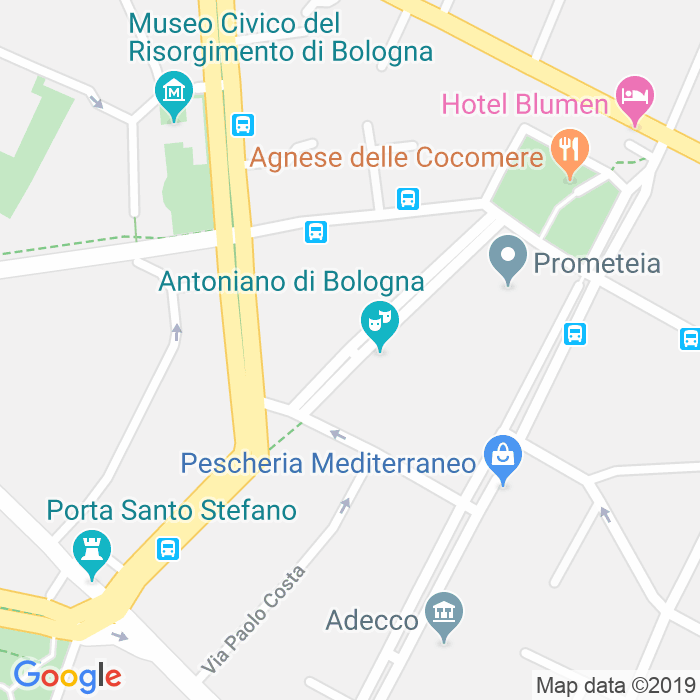 CAP di Via Guido Guinizelli a Bologna