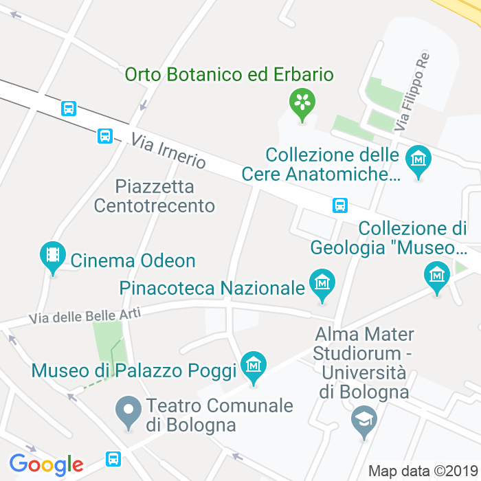 CAP di Via Antonio Bertoloni a Bologna