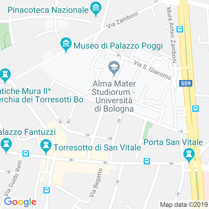CAP di Via Belmeloro a Bologna
