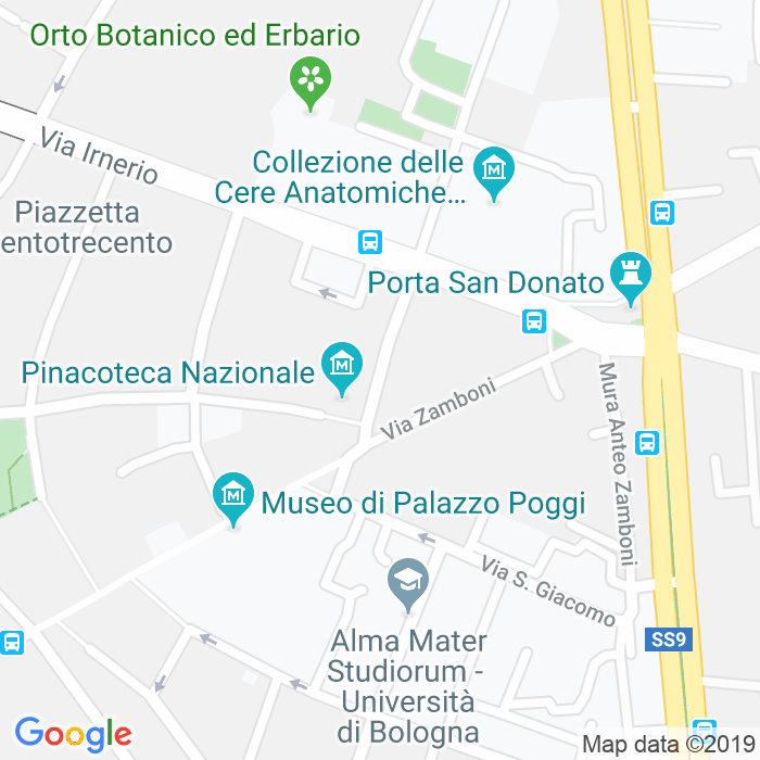 CAP di Via Giovanni Battista De Rolandis a Bologna