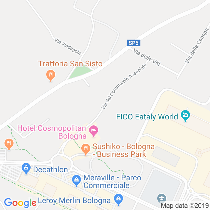 CAP di Via Del Commercio Associato a Bologna