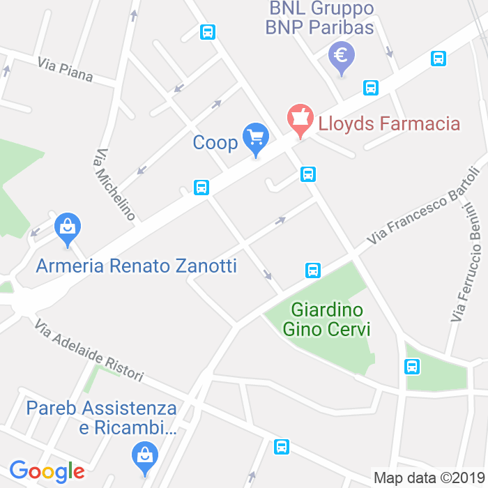 CAP di Via Gherardo Gherardi a Bologna