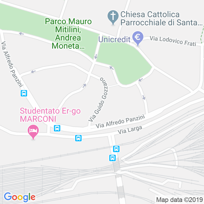 CAP di Via Guido Gozzano a Bologna