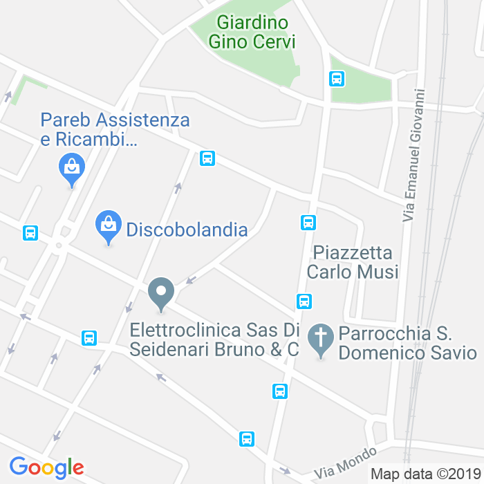 CAP di Via Luigi Negrelli a Bologna