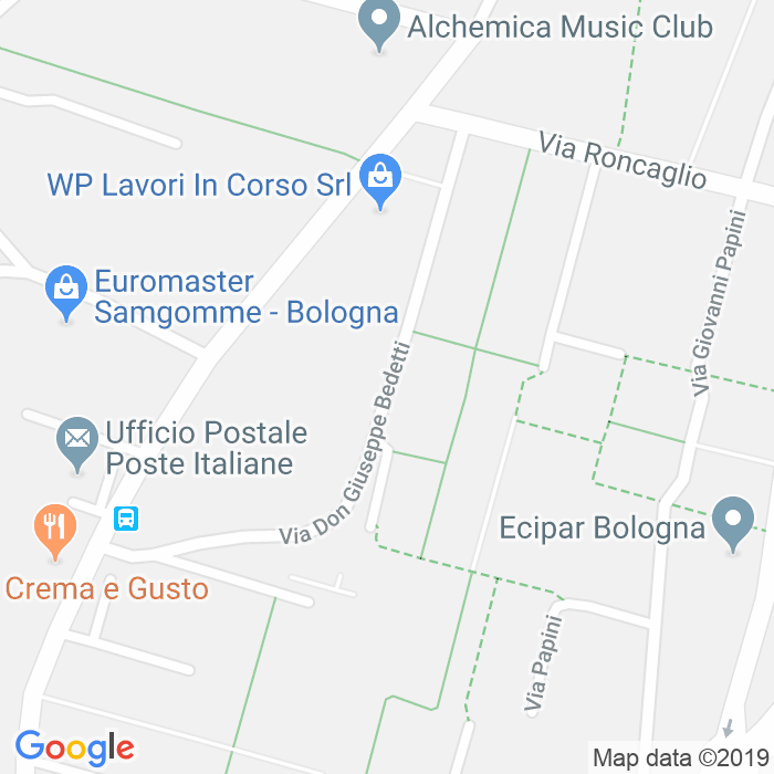 CAP di Via Don Giuseppe Bedetti a Bologna