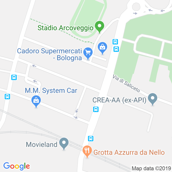 CAP di Via Ettore Zaniboni a Bologna