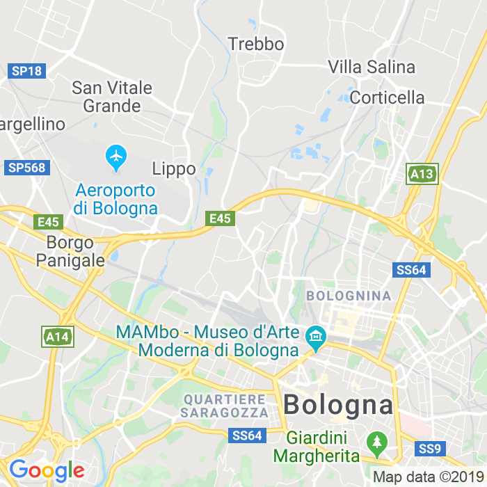 CAP di Via Francesco Zanardi a Bologna
