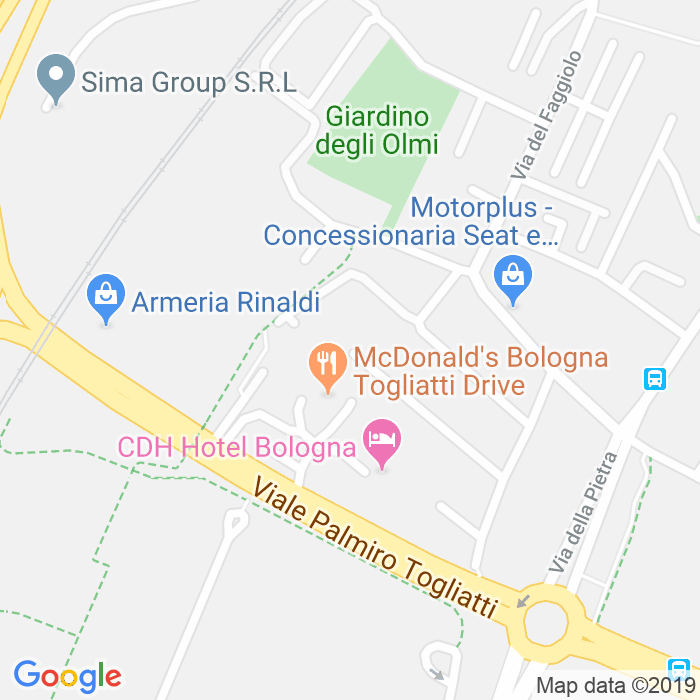 CAP di Via Antonio Fogazzaro a Bologna