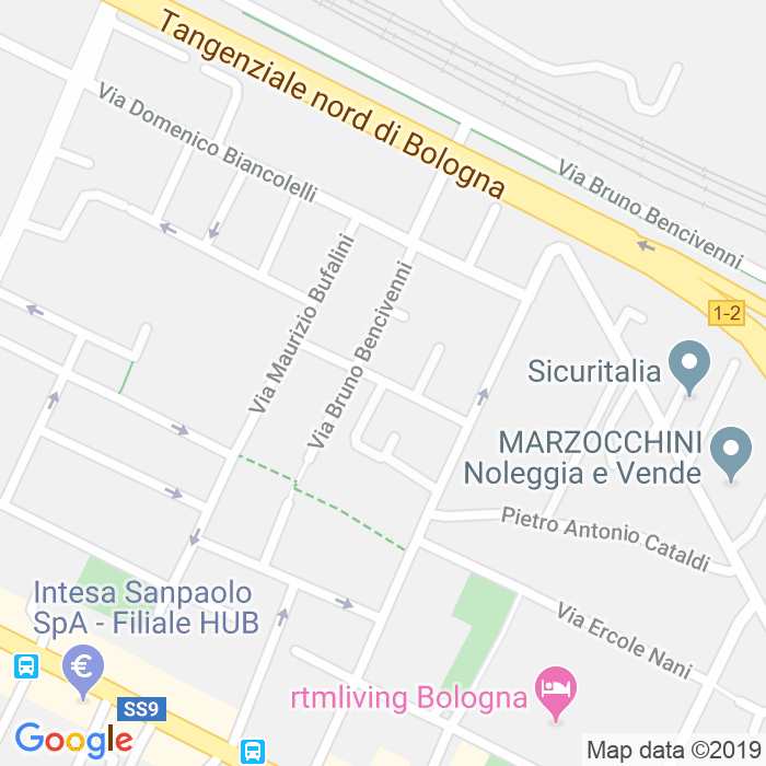 CAP di Via Carlo Cattaneo a Bologna