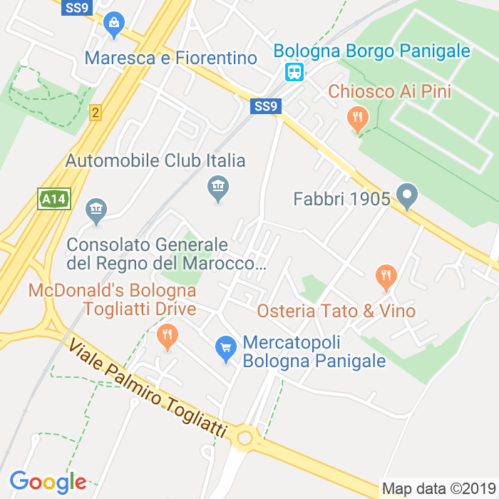 CAP di Via Del Faggiolo a Bologna