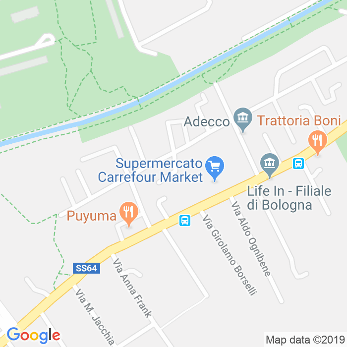 CAP di Via Umberto Brunelli a Bologna
