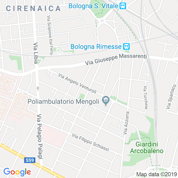 CAP di Via Angelo Venturoli a Bologna