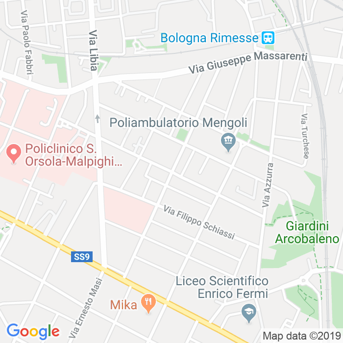 CAP di Via Antonio Bondi a Bologna