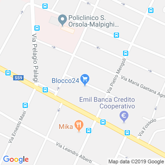 CAP di Via Cincinnato Baruzzi a Bologna