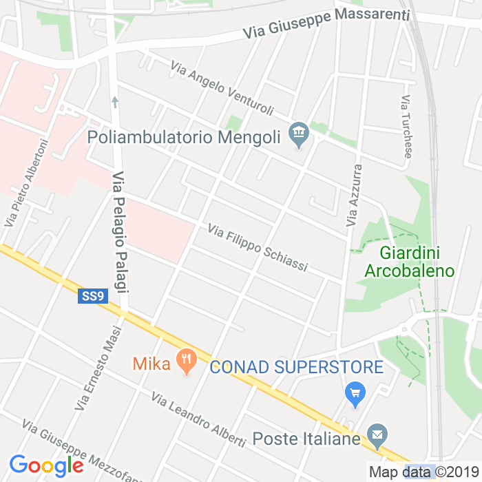 CAP di Via Filippo Schiassi a Bologna