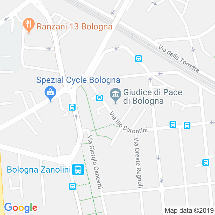 CAP di Via Ilio Barontini a Bologna