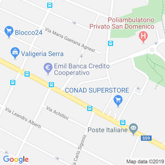 CAP di Via Maurizio Padoa a Bologna