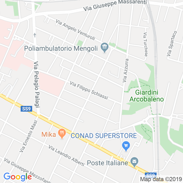 CAP di Via Pietro Mengoli a Bologna