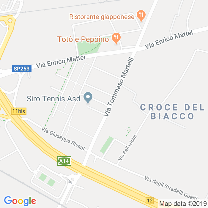 CAP di Via Tommaso Martelli a Bologna