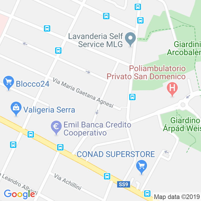 CAP di Via Vincenzo Vela a Bologna