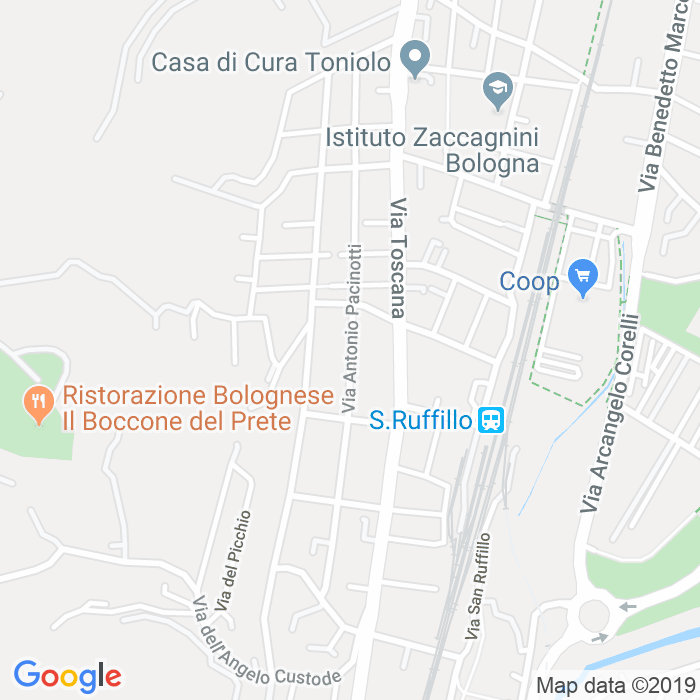 CAP di Via Antonio Pacinotti a Bologna