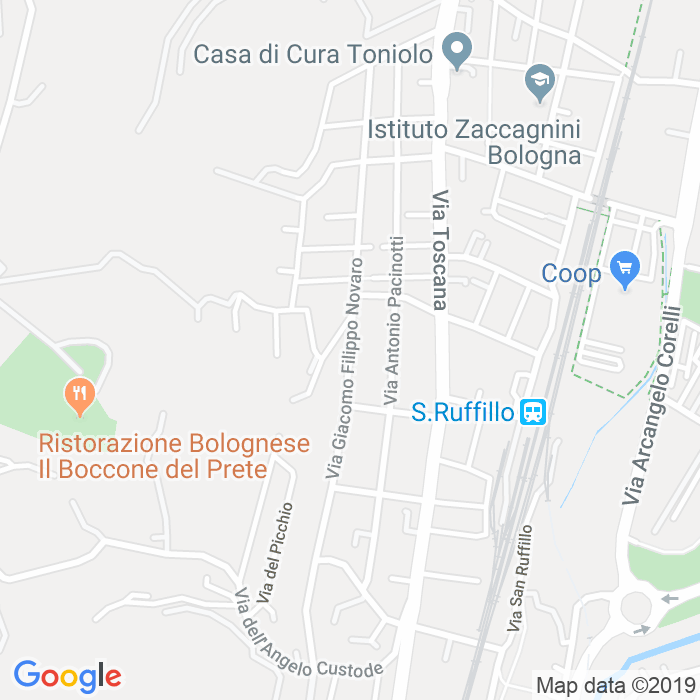 CAP di Via Giacomo Filippo Novaro a Bologna