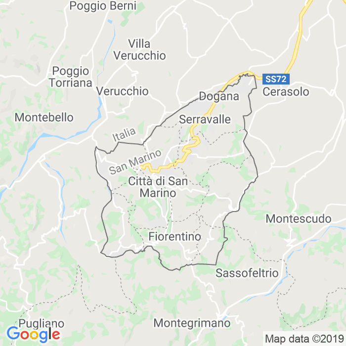 CAP di Borgo Maggiore Di Repubblica Di San Marino in Stato Di San Marino