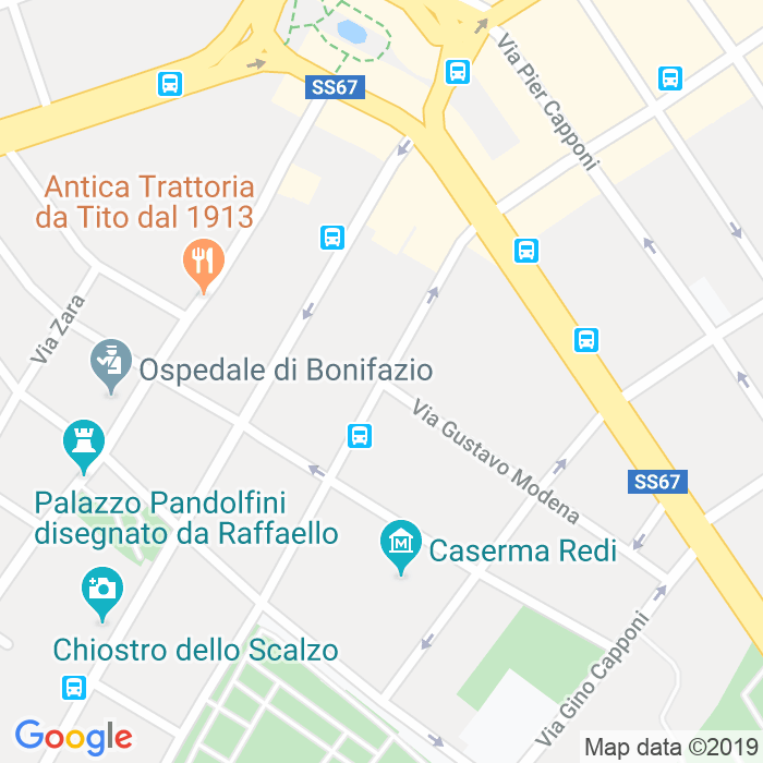 CAP di Via Alfonso Lamarmora a Firenze