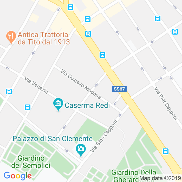 CAP di Via Gustavo Modena a Firenze