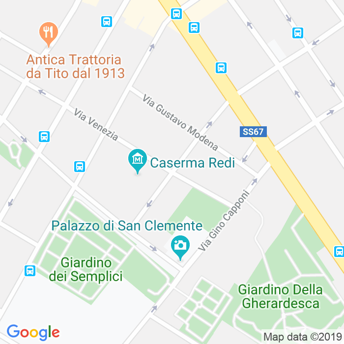 CAP di Via Luigi Salvatore Cherubini a Firenze