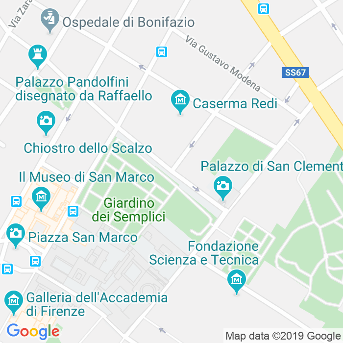CAP di Via Pier Antonio Micheli a Firenze