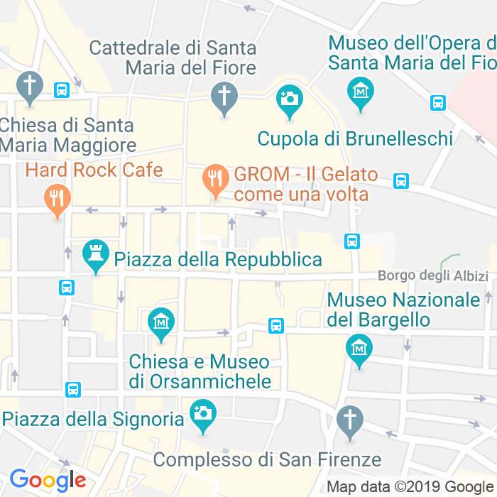 CAP di Piazza Degli Alberighi a Firenze