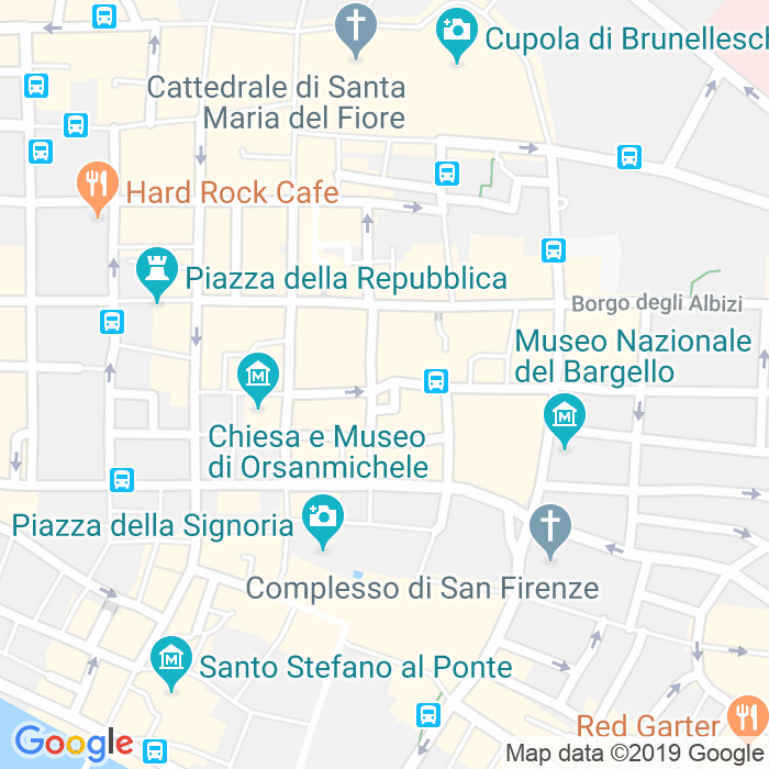 CAP di Piazza Dei Cimatori a Firenze