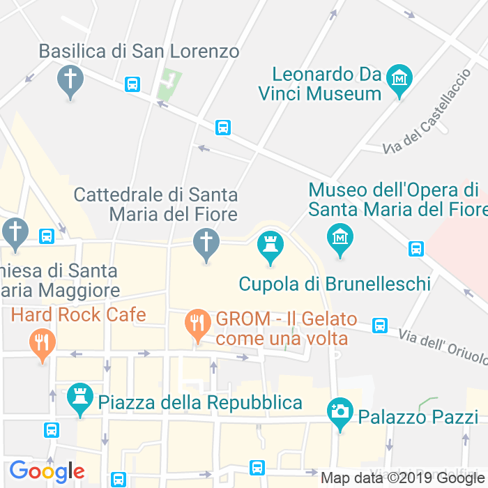 CAP di Piazza Del Duomo a Firenze