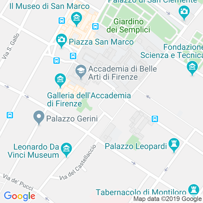 CAP di Piazza Della Santissima Annunziata a Firenze