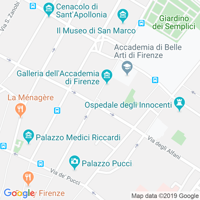 CAP di Piazza Delle Belle Arti a Firenze