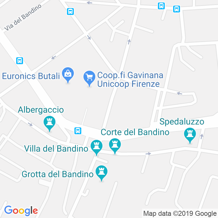 CAP di Via Gino Bartali a Firenze