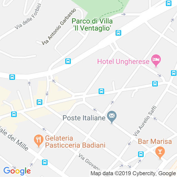 CAP di Via Giovanni Inghirami a Firenze